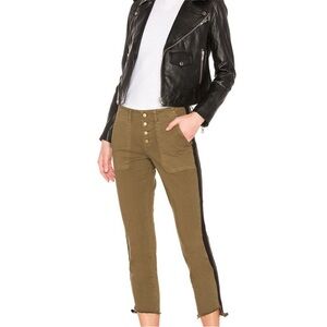 Pam & Gela Step Hem Pant with Double Stripe